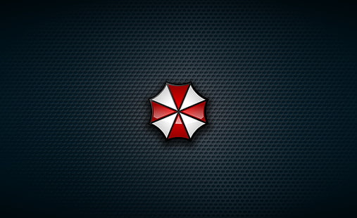 Umbrella Corporation-Logo, rot, Logo, Kreuz, Resident Evil, Umbrella, Evil, Biohazard, Umbrella Corp., RE, durch den Verbleib Godzilla, Umbrella Corporarion, HD-Hintergrundbild HD wallpaper