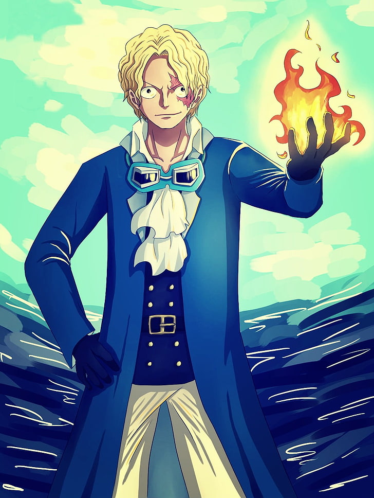 Sabo from One Piece illustration, untitled, One Piece, Sabo, anime boys, anime, HD wallpaper