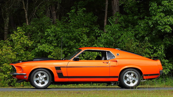 1969, 302, jefe, autos, Fastback, Ford, Mustang, Fondo de pantalla HD