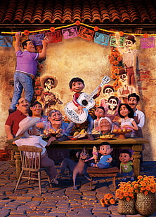 Coco movie digital wallpaper, Coco, Pixar, Animation, HD, 5K, HD wallpaper HD wallpaper
