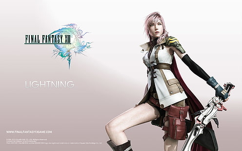 Lighting FFXIII, Final Fantasy XIII, Final Fantasy, HD wallpaper HD wallpaper