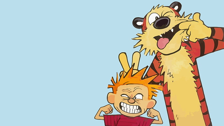 Calvin ve Hobbes, çizgi roman, Bill Watterson, HD masaüstü duvar kağıdı