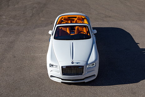 white, luxury cars, Spofec Rolls-Royce Dawn, HD wallpaper HD wallpaper