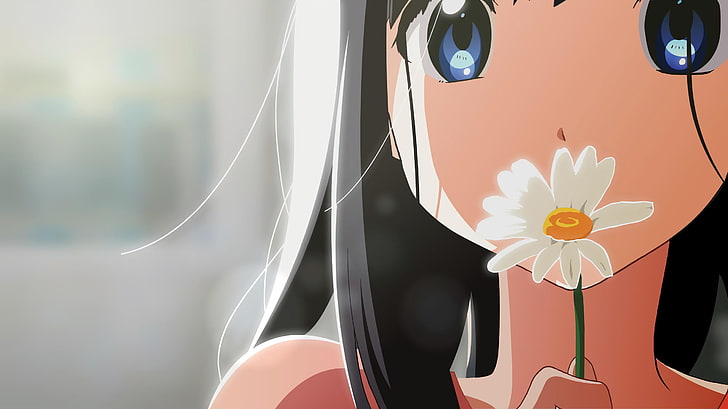 pasar tamako, tamako, daisy, close-up, Anime, Wallpaper HD