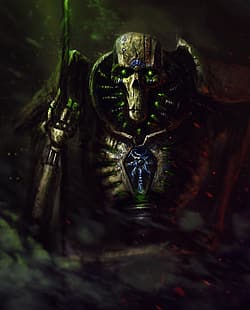 เจคอบ ที ลอเรน (JacobTLoren), Warhammer, Warhammer 40,000, Necrons, วอลล์เปเปอร์ HD HD wallpaper
