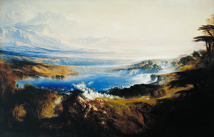 John Martin, classic art, painting, classical art, The Last Judgment, The Plains of Heaven, HD wallpaper