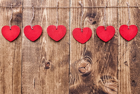 amor, romance, corazón, corazones, madera, romántico, San Valentín, hecho a mano, Fondo de pantalla HD HD wallpaper