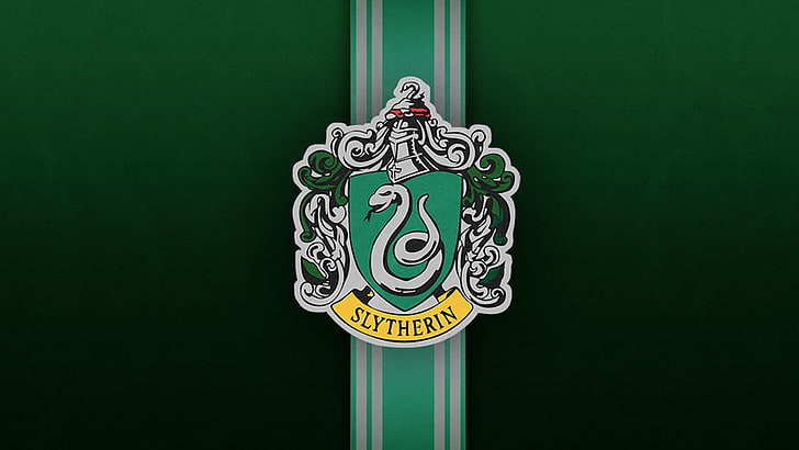Logo Slytherin, Slytherin, Sonserina, Harry Potter, Hogwarts, Wallpaper HD