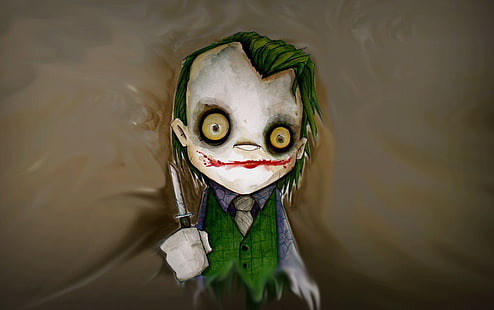 DC The Joker Chibi Hintergrundbild, Joker, The Dark Knight, Batman, Bildmaterial, HD-Hintergrundbild HD wallpaper