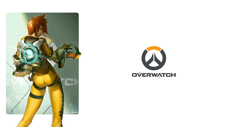 Overwatch illustration, Overwatch, Tracer (Overwatch), HD wallpaper