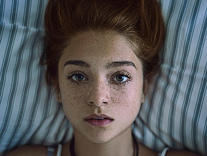 women, freckles, lips, closeup, face, redhead, HD wallpaper HD wallpaper