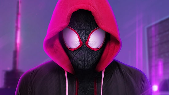 Spiderman en el verso de la araña, 2018 películas, películas, Spiderman, películas animadas, hd, obras de arte, artista, arte digital, artstation, Fondo de pantalla HD HD wallpaper