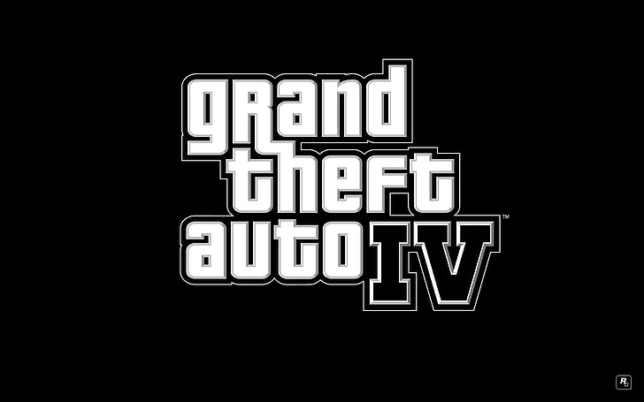 Grand Theft Auto IV clip art, gta 4, grand theft auto 4, logo, HD wallpaper