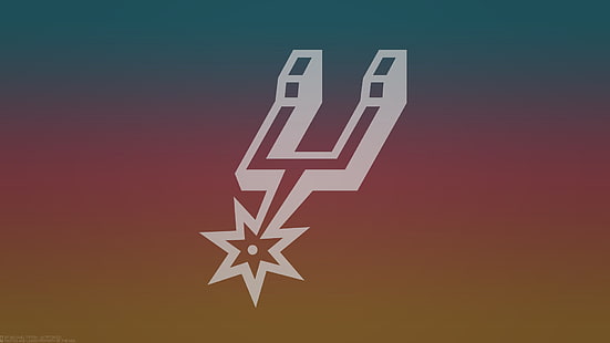 كرة السلة ، سان انطونيو سبيرز ، شعار ، الدوري الاميركي للمحترفين، خلفية HD HD wallpaper