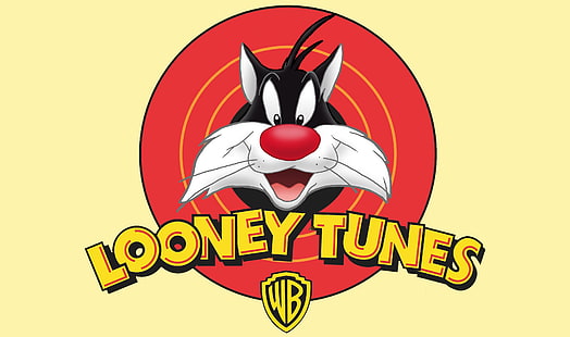 Looney Tunes logosu, Kedi, Çizgi Film, Looney Tunes, Sylvester, HD masaüstü duvar kağıdı HD wallpaper