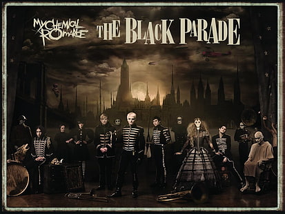 Sfondo di The Black Parade My Chemical Romance, Band (Musica), My Chemical Romance, Emo Rock, Sfondo HD HD wallpaper