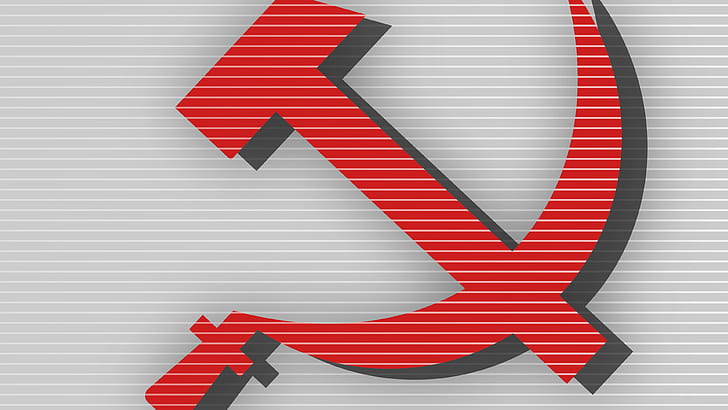 comunismo, rosso, bianco, opere d'arte, URSS, Sfondo HD