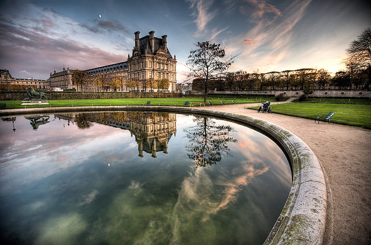 paris hdr photography louvre museum palace jardin des tuileries 2048x1353  Abstract Photography HD Art , Paris, HDR photography, HD wallpaper