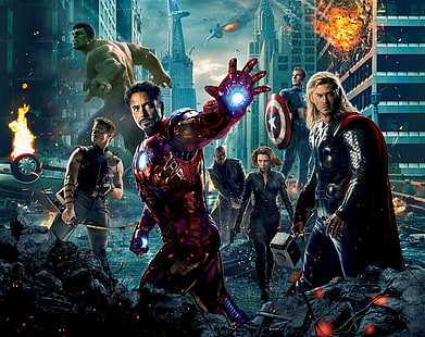 Film Avengers 2012, Tapeta Avengers, Filmy, Avengers, Film, superbohaterowie, 2012, Tapety HD HD wallpaper