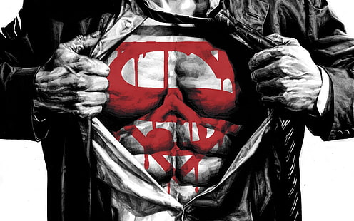 Superman illustration, superhero, Superman, artwork, men, selective coloring, HD wallpaper HD wallpaper