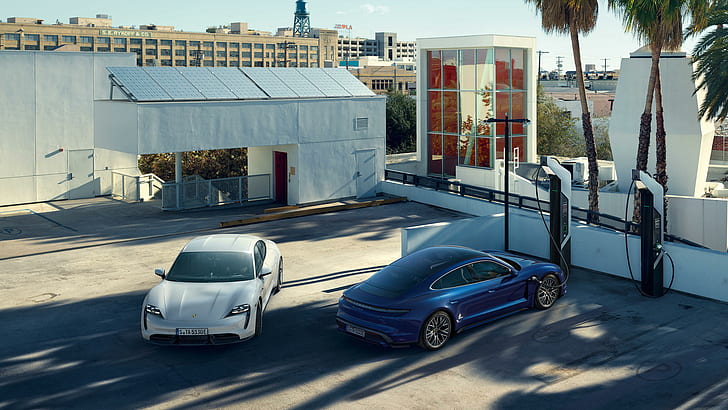 Porsche, Taycan, Elektroauto, HD-Hintergrundbild