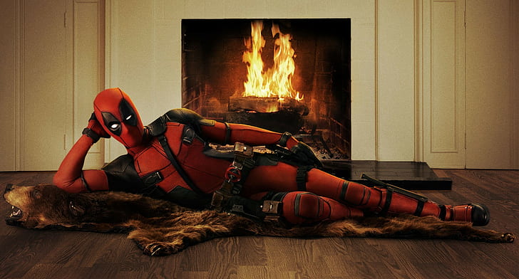 fire, Wade Wilson, Deadpool, HD wallpaper