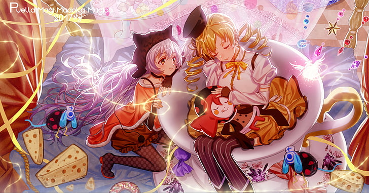 Anime, Puella Magi Madoka Magica, Mami Tomoe, Nagisa Momoe, HD wallpaper