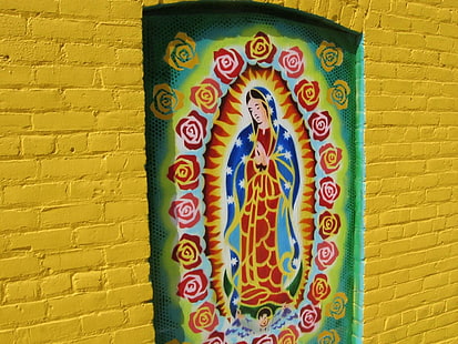 Religioso, artistico, cattolico, graffiti, Sfondo HD HD wallpaper