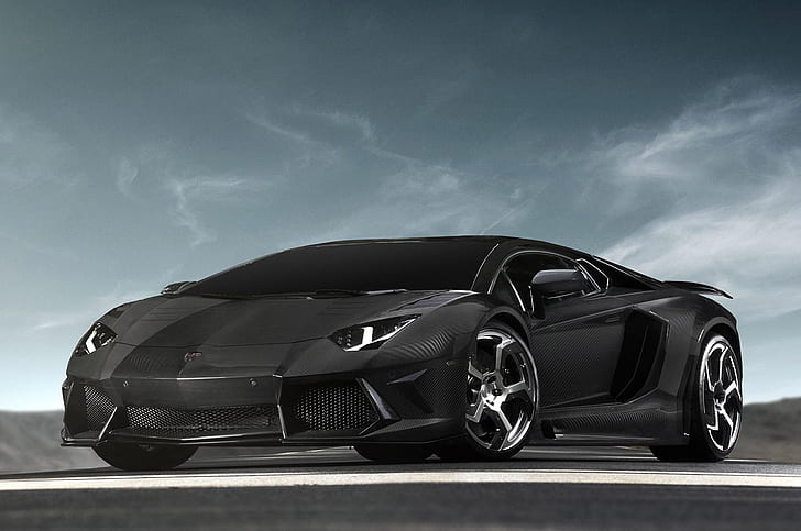 Lamborghini Aventador, Автомобиль, Спорткар, Черный, Известный Бренд, Lamborghini Aventador, Автомобиль, Спорткар, Черный, известный бренд, HD обои