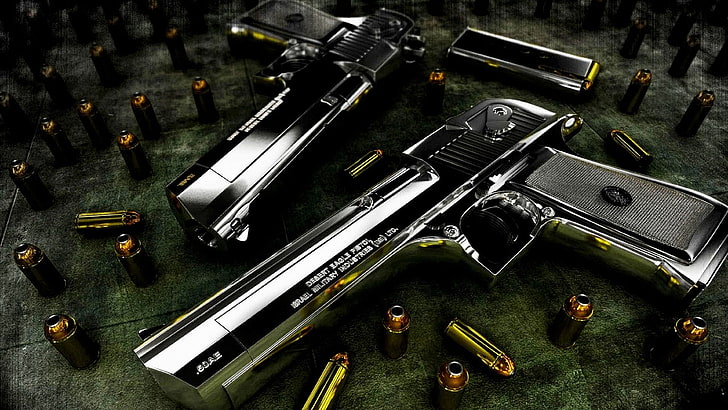 pistol, IMI Desert Eagle, Wallpaper HD