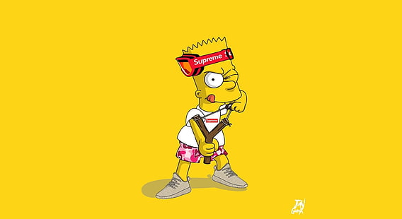 Products, Supreme, Bart Simpson, Supreme (Brand), The Simpsons, HD wallpaper HD wallpaper