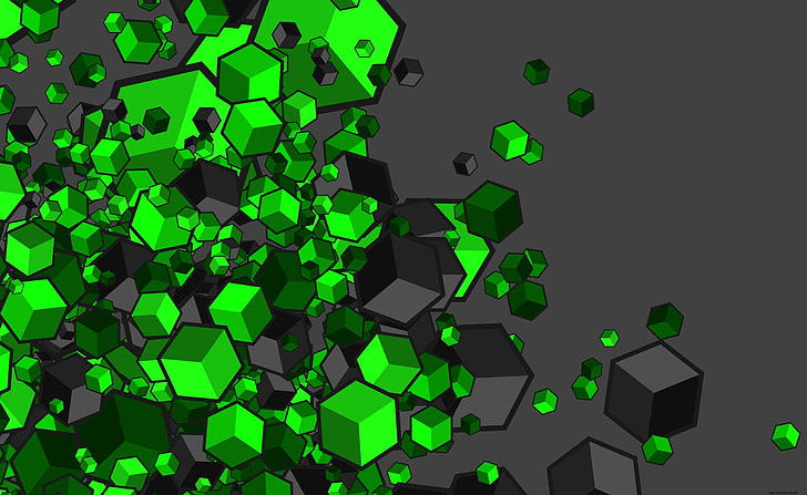 Cubos verdes, fondos de escritorio de cubos verdes, Aero, Negro, Verde,  Fondo de pantalla HD | Wallpaperbetter