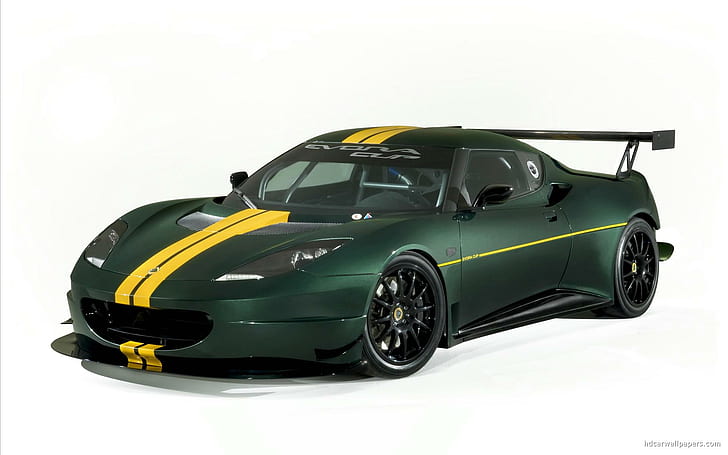 2010 Lotus Evora Cup Race Car, green and yellow luxury coupe, 2010, race, lotus, evora, cars, HD wallpaper
