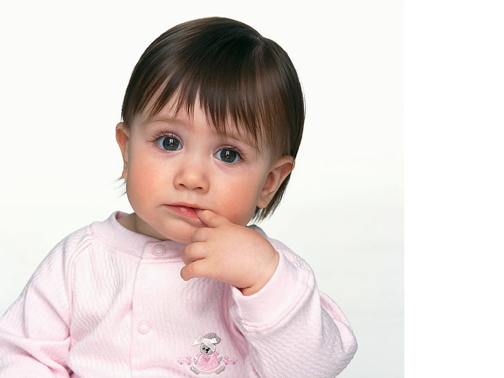 Cute Little Babies HQ 3, onesie putih gadis, imut, kecil, bayi, Wallpaper HD