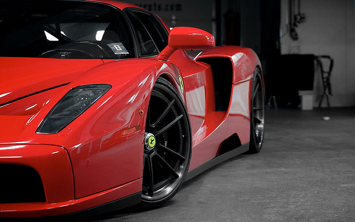 Ferrari Enzo, изображение, красный автомобиль, HD обои