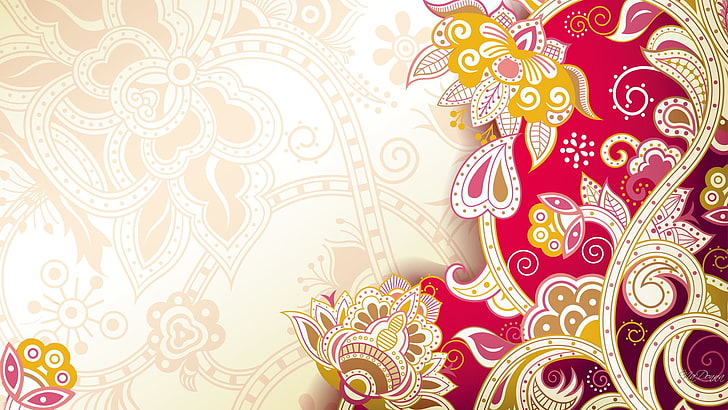 Abstract, watercolor, flower, design, art, floral, decoration, color,  pattern, HD wallpaper | Wallpaperbetter