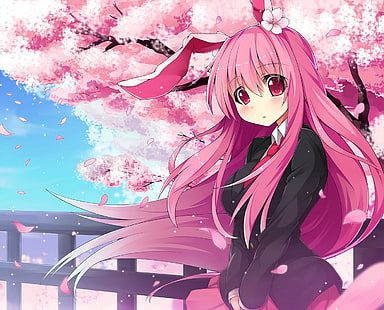 dziewczyny anime, anime, uszy królika, Touhou, Reisen Udongein Inaba, Tapety HD HD wallpaper
