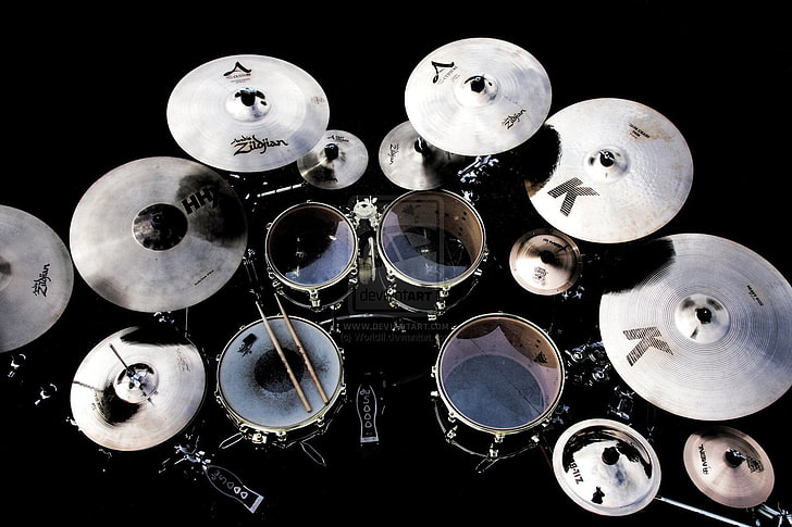 drum, drums, kit, music, set, HD wallpaper