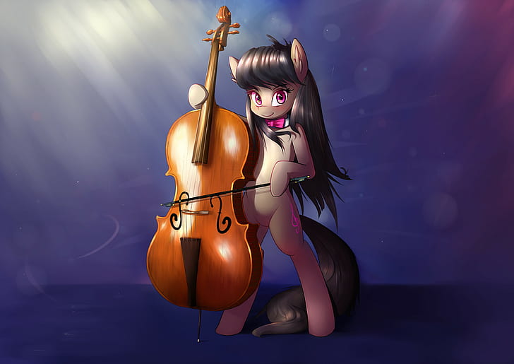 Mlp: Fim, mein kleines Pony, Octavia, Violine, HD-Hintergrundbild