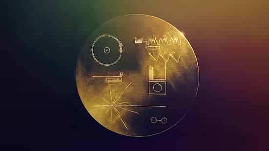 espacio, Voyager Golden Record, Voyager, Fondo de pantalla HD HD wallpaper