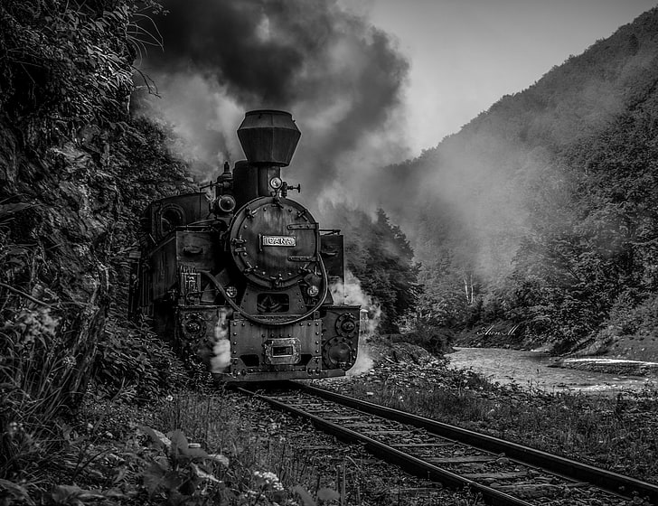 fotografi, kereta api, Wallpaper HD