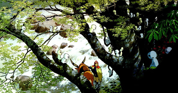 อะนิเมะ, Studio Ghibli, Princess Mononoke, วอลล์เปเปอร์ HD HD wallpaper