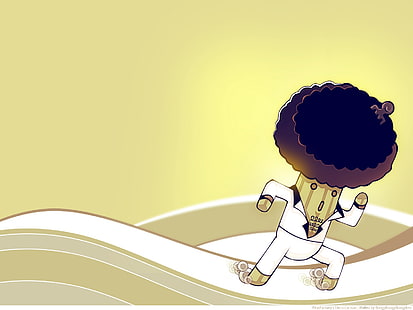 Afro cactus man illustration, drawing, figure, dance, costume, HD wallpaper HD wallpaper