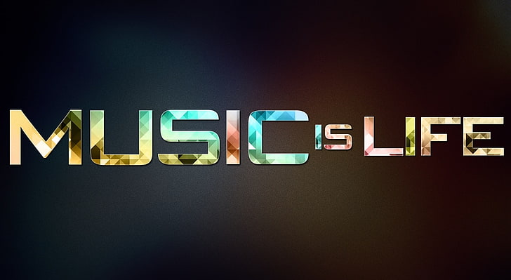 Music is Life, music is life digital wallpaper, Music, Typography, HD wallpaper