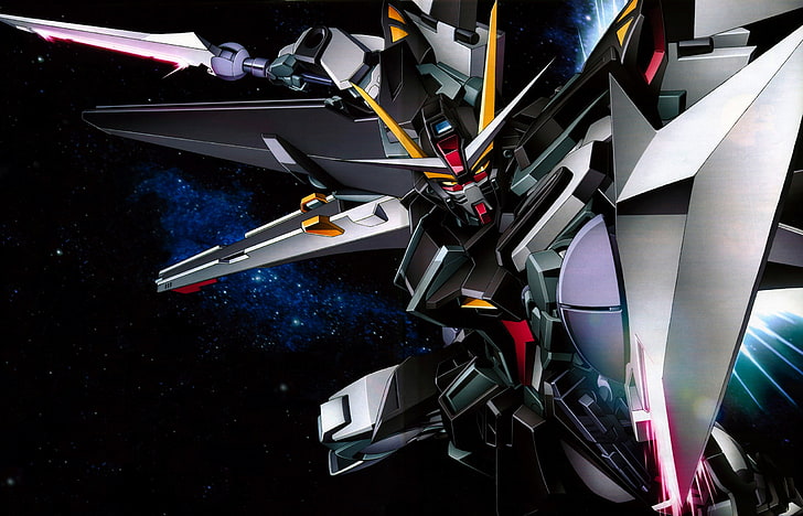 gundam grappe de gundam noir 2303x1482 Anime Gundam Seed HD Art, gundam, graine de gundam, Fond d'écran HD