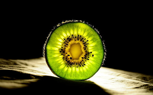 kiwi (fruit), fruit, gros plan, vert, vert clair, nourriture, Fond d'écran HD HD wallpaper
