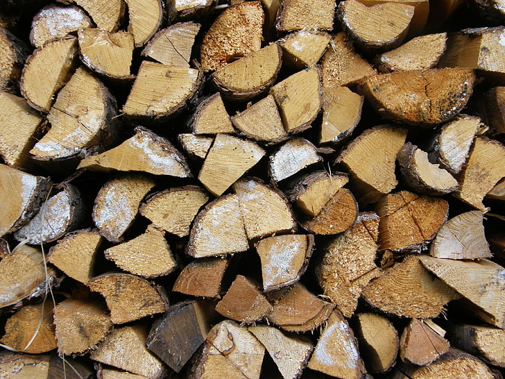 brązowe kawałki drewna, drewno, Tapety HD
