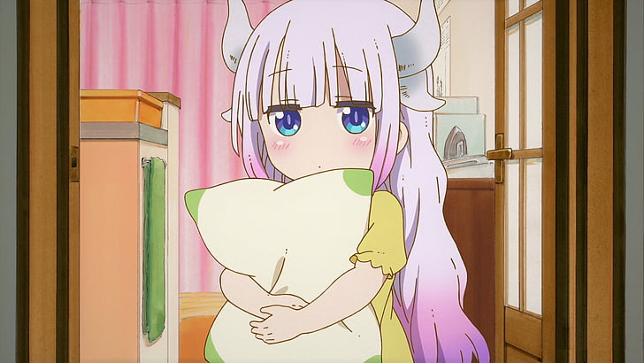 Anime, empregada doméstica do dragão da senhorita Kobayashi, Kanna Kamui, HD papel de parede