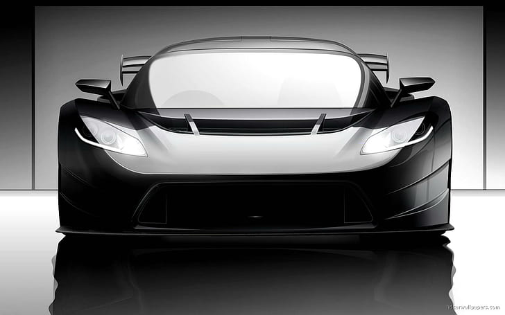 RacerXDesign RZ Ultima Concept, matte black supercar, concept, racerxdesign, ultima, cars, other cars, HD wallpaper