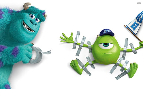Pixar, Disney, фильмы, университет монстров, анимационные фильмы, HD обои HD wallpaper